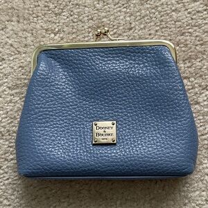 Dooney & Bourke Slate Blue Leather Coin Purse